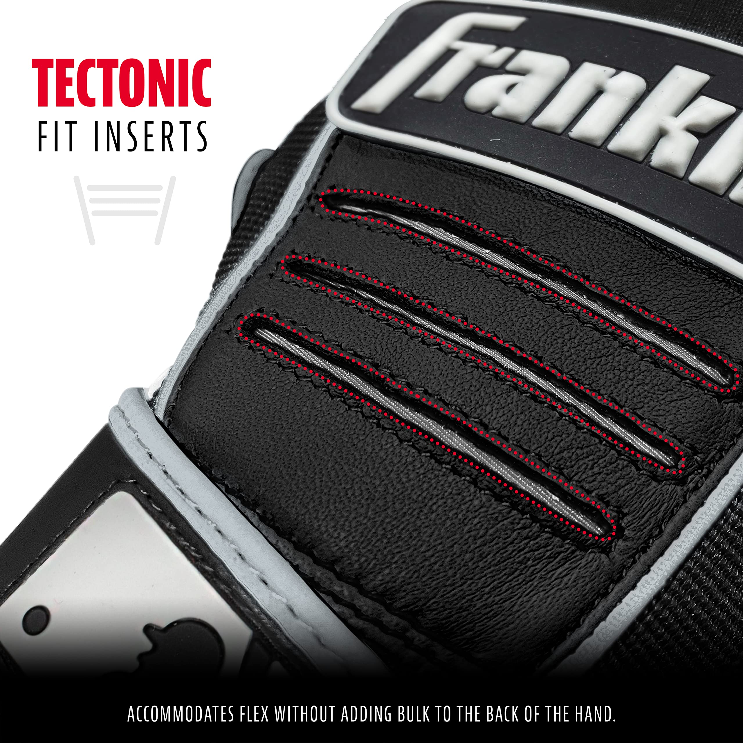 Foto 3 | Guantes De Bateo De Béisbol Franklin Sports Mlb Cfx Pro Black - Venta Internacional.