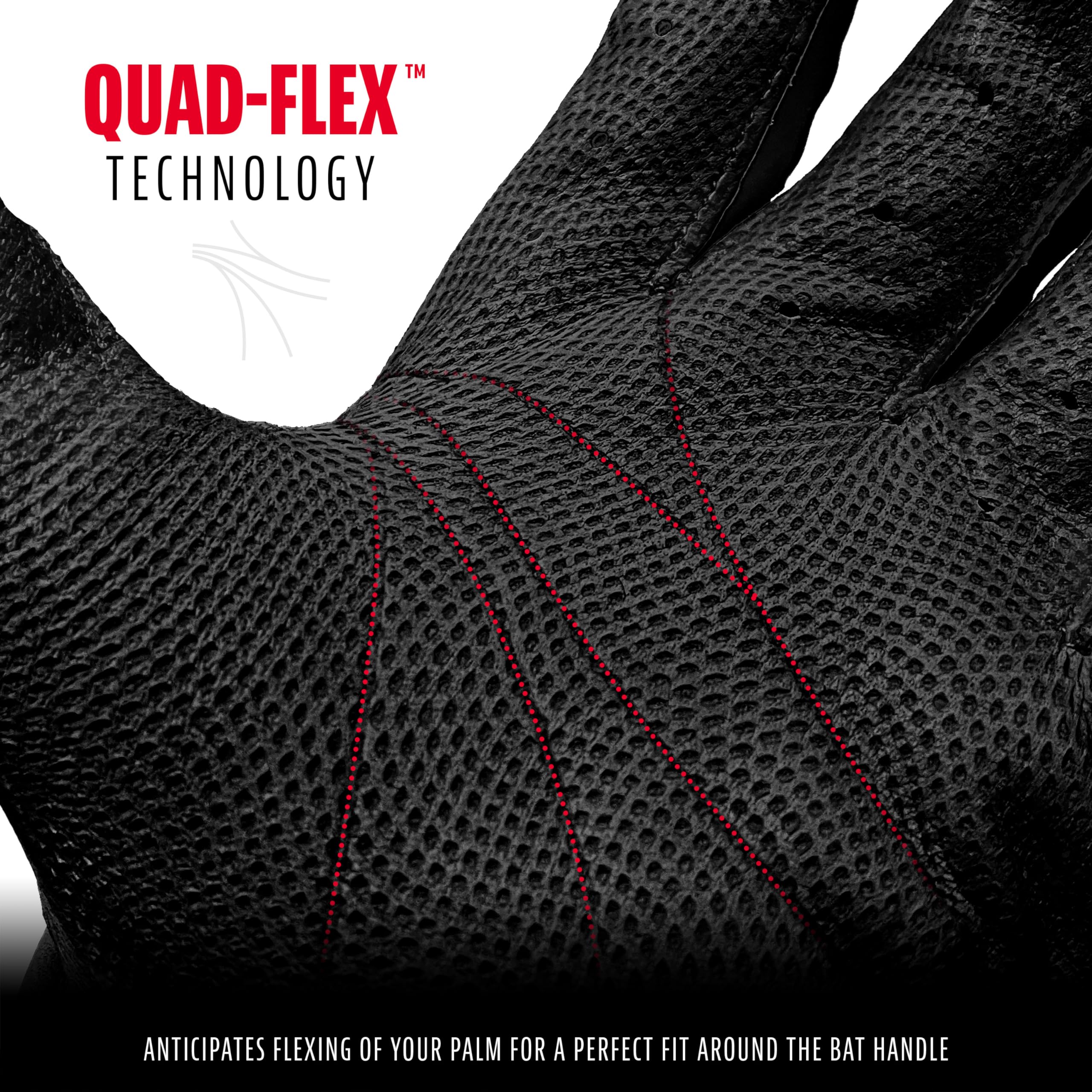 Foto 5 pulgar | Guantes De Bateo De Béisbol Franklin Sports Mlb Cfx Pro Black - Venta Internacional.