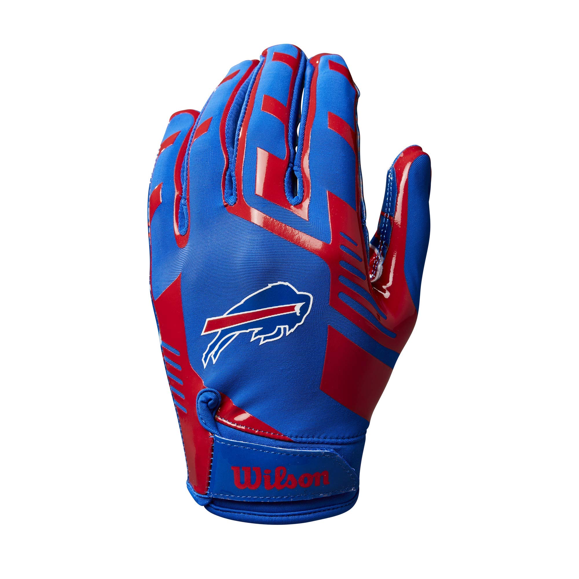 Foto 2 | Guantes De Fútbol Wilson Nfl Stretch Fit Para Adultos Buffalo Bills - Venta Internacional.
