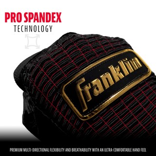Foto 4 | Guantes De Bateo Franklin Sports Pro Classic Gold Chrome - Venta Internacional.