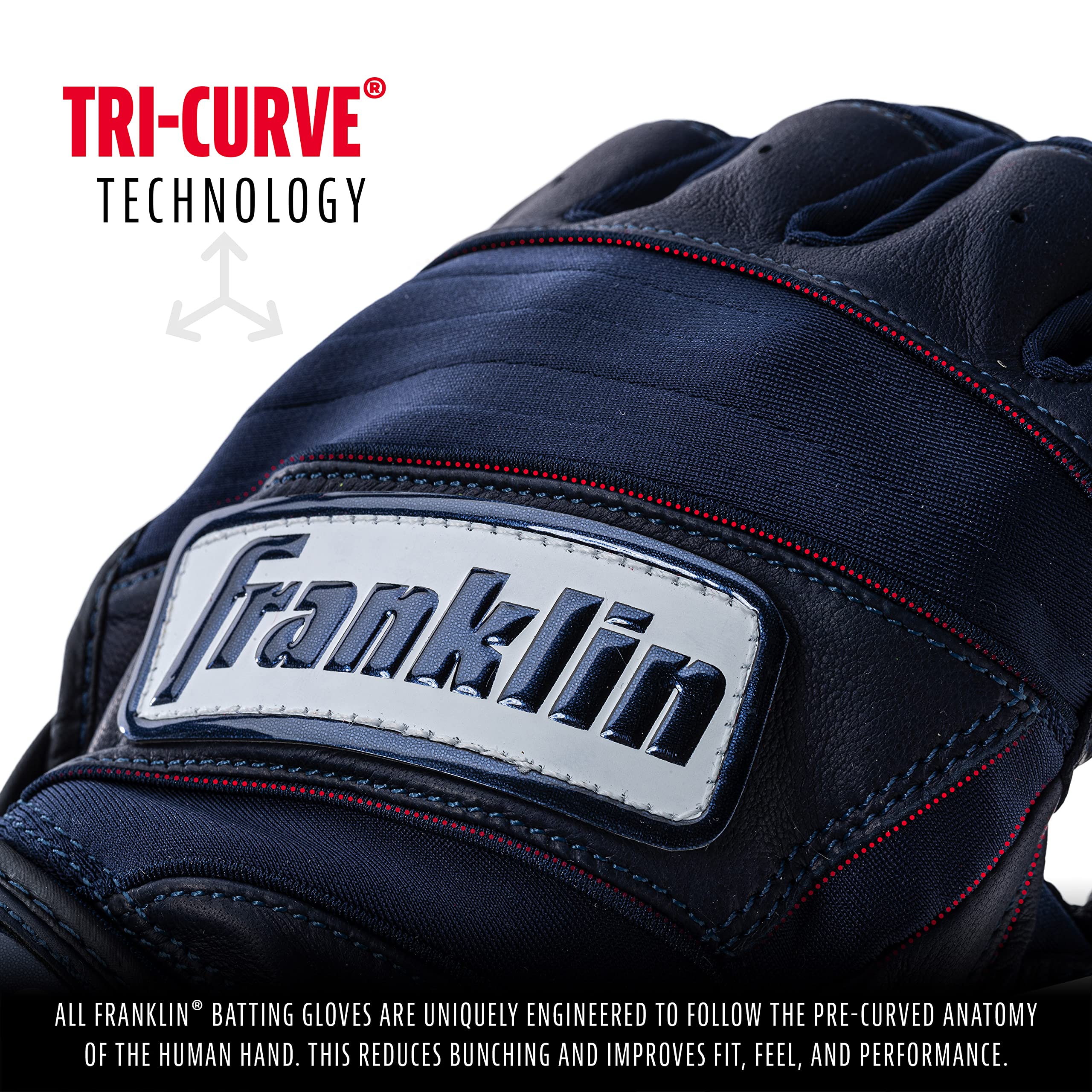 Foto 4 pulgar | Guantes De Bateo Franklin Sports Natural Ii Pro Quality - Venta Internacional.