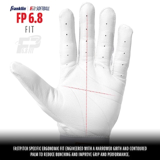 Foto 3 | Guantes De Bateo Para Sóftbol Franklin Sports Cfx Pro Blanco+dorado - Venta Internacional.