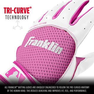 Foto 4 | Guantes De Bateo Franklin Sports Youth Flex Tee Ball, Blanco/rosa - Venta Internacional.