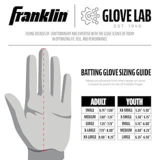 Foto 5 | Guantes De Bateo Franklin Sports 2nd Skinz Drip Mlb - Youth M - Venta Internacional.