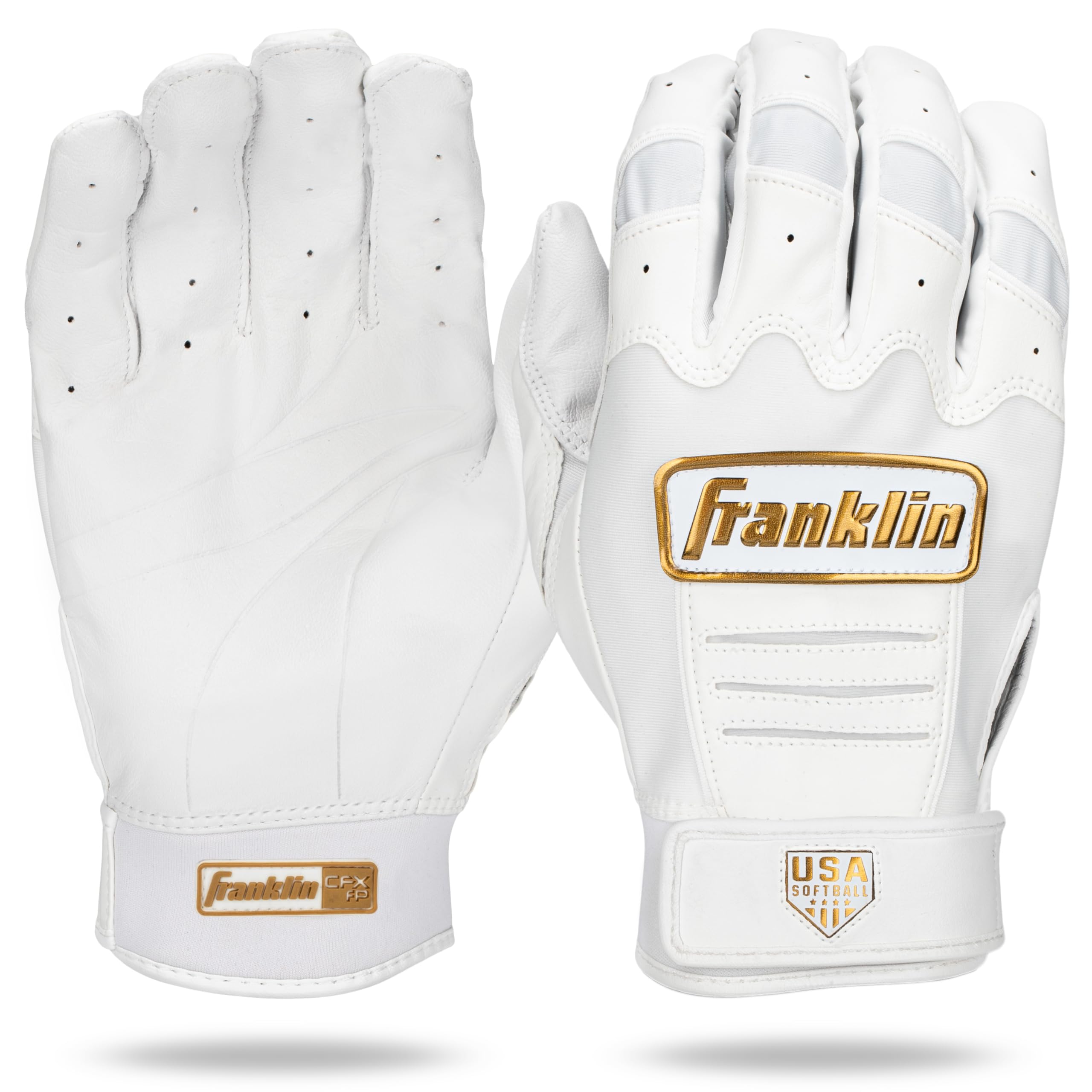 Foto 2 pulgar | Guantes De Bateo Franklin Sports Cfx Pro Fastpitch Blanco/dorado - Venta Internacional.