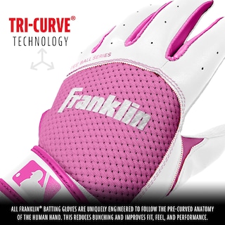 Foto 4 | Guantes De Bateo Franklin Sports Youth Flex Blanco/rosa Xxs - Venta Internacional.