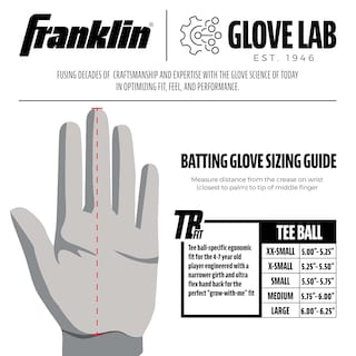 Foto 5 | Guantes De Bateo Franklin Sports Youth Flex Blanco/rosa Xxs - Venta Internacional.