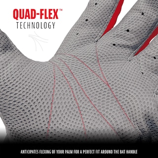 Foto 4 | Guantes De Bateo De Béisbol Franklin Sports Mlb Cfx Pro Gris/rojo - Venta Internacional.