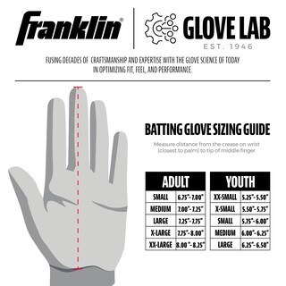 Foto 5 | Guantes De Bateo De Béisbol Franklin Sports Mlb Cfx Pro Gris/rojo - Venta Internacional.