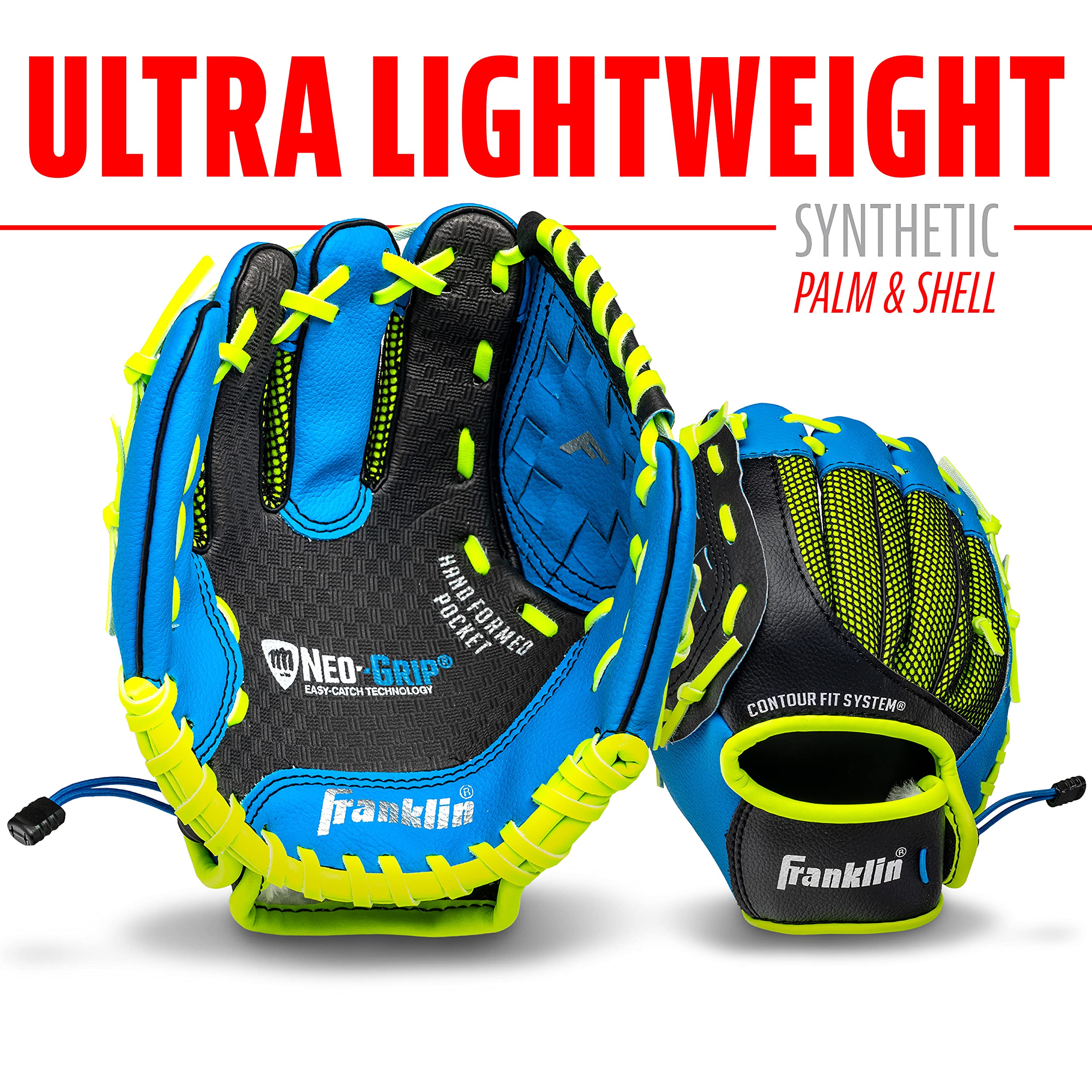 Foto 4 | Guante De Teeball/béisbol Franklin Sports Neo-grip De 9 Pulgadas, Azul - Venta Internacional.