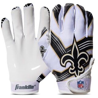 Foto 1 | Guantes De Receptor De Fútbol Franklin Sports New Orleans Saints - Venta Internacional.