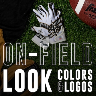 Foto 2 | Guantes De Receptor De Fútbol Franklin Sports New Orleans Saints - Venta Internacional.