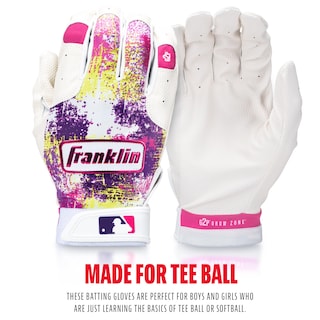 Foto 5 | Guantes De Bateo Franklin Sports Mlb Grow To Pro Kids, Color Rosa - Venta Internacional.