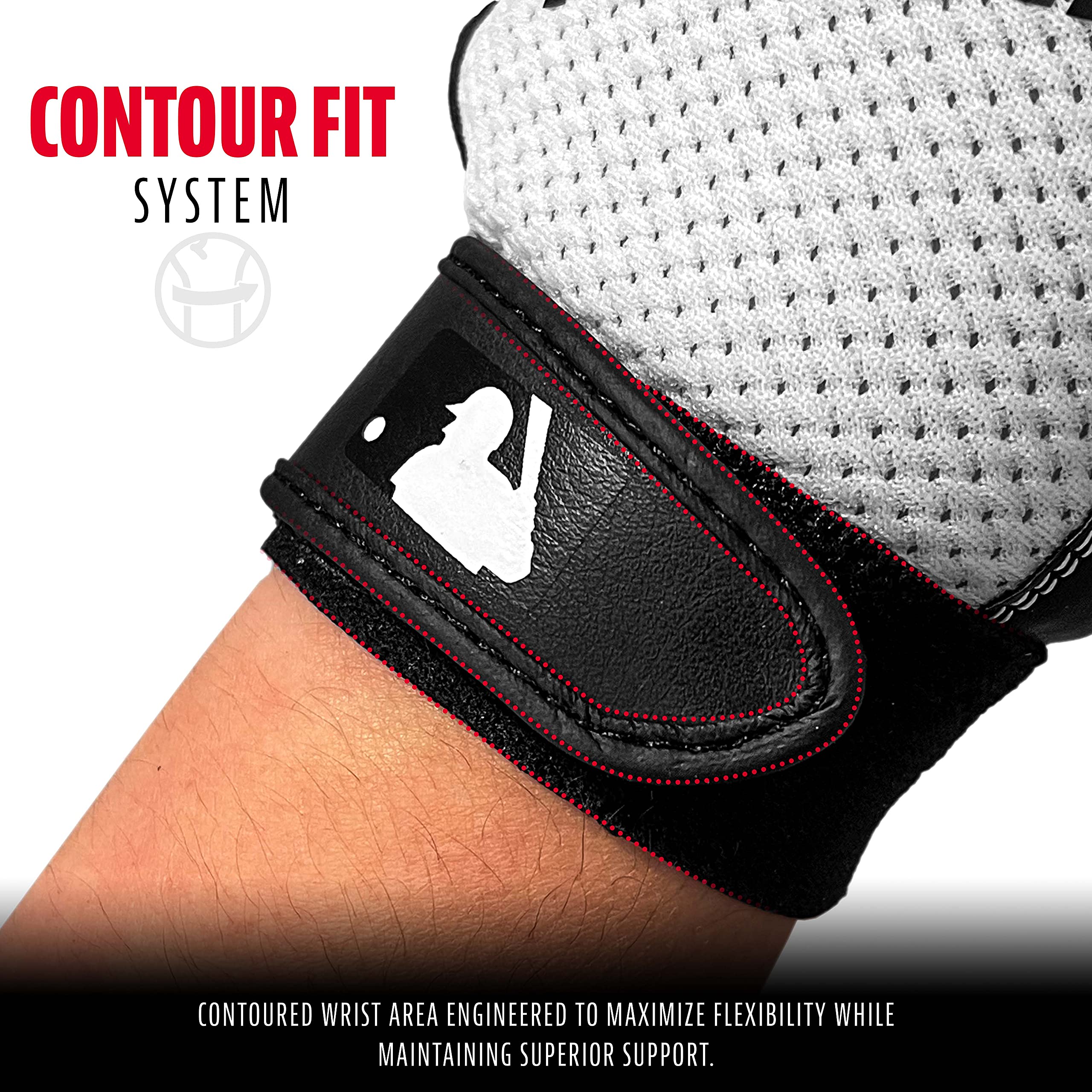 Foto 5 pulgar | Guantes De Bateo Franklin Sports Youth Flex Teeball, Negro/blanco - Venta Internacional.