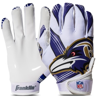 Foto 1 | Guantes De Receptor De Fútbol Franklin Sports Baltimore Ravens - Venta Internacional.