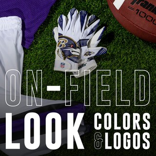 Foto 2 | Guantes De Receptor De Fútbol Franklin Sports Baltimore Ravens - Venta Internacional.