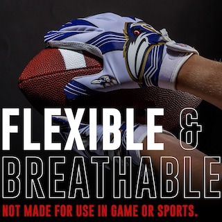 Foto 3 | Guantes De Receptor De Fútbol Franklin Sports Baltimore Ravens - Venta Internacional.