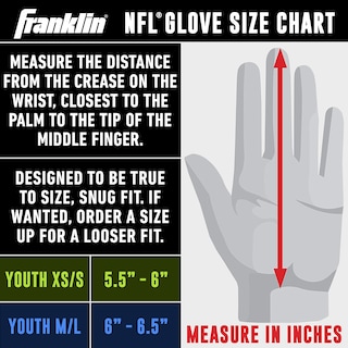 Foto 7 | Guantes De Receptor De Fútbol Franklin Sports Baltimore Ravens - Venta Internacional.