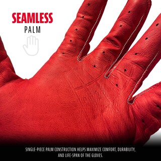 Foto 3 | Guantes De Bateo Franklin Sports Powerstrap, Cromados, Rojos, Para Adultos - Venta Internacional.