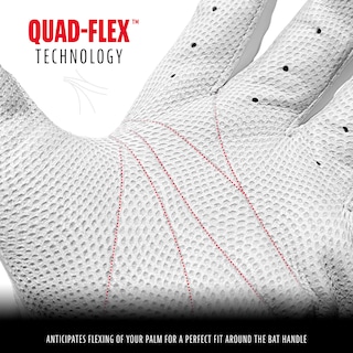 Foto 3 | Guantes De Bateo Franklin Sports Pro Classic Baseball Red Pearl - Venta Internacional.
