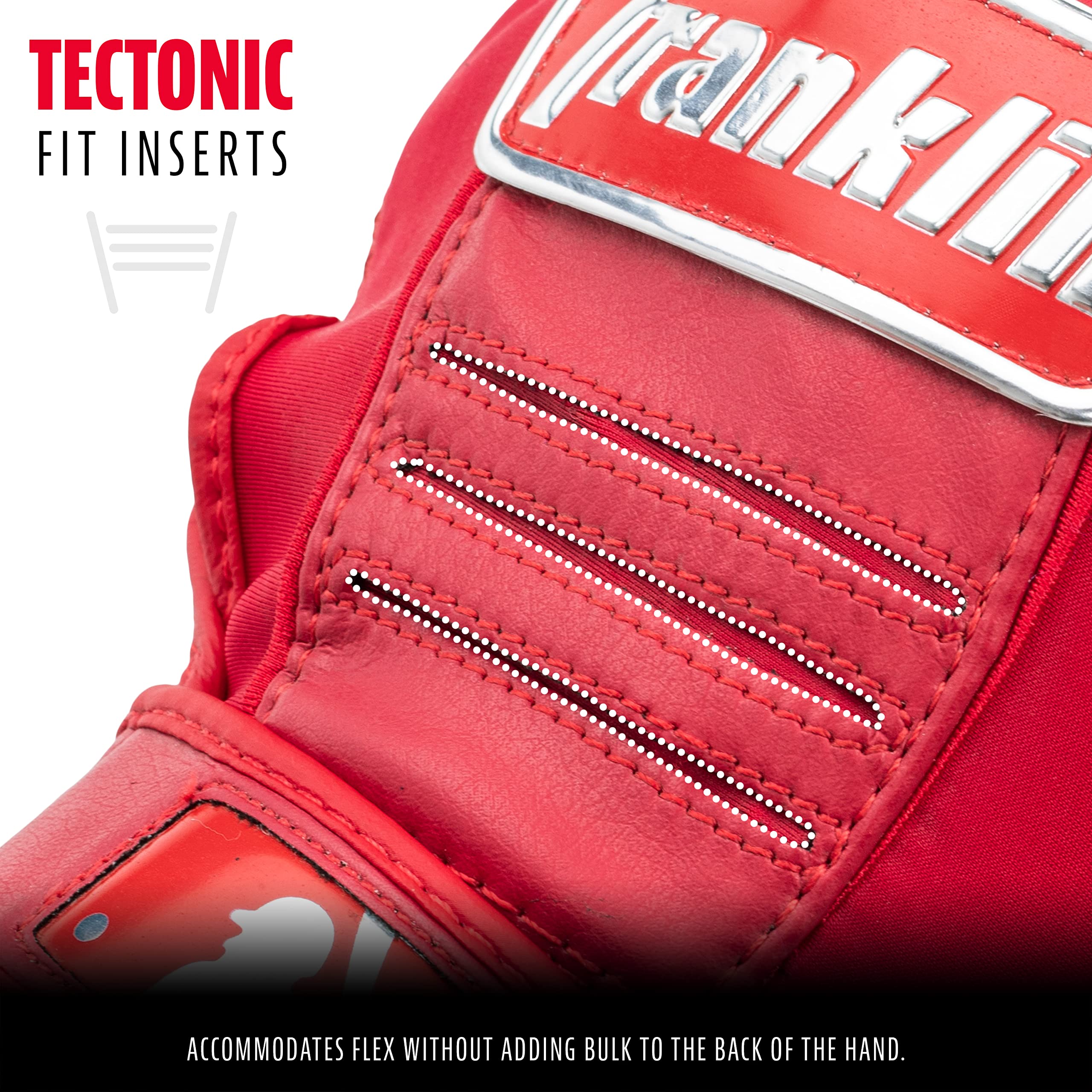 Foto 4 pulgar | Guantes De Bateo De Béisbol Franklin Sports Mlb Cfx Pro Chrome Red - Venta Internacional.