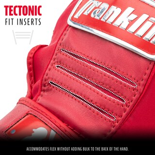 Foto 3 | Guantes De Bateo De Béisbol Franklin Sports Mlb Cfx Pro Chrome Red - Venta Internacional.