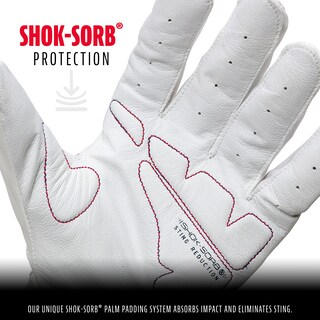 Foto 3 | Guantes De Bateo Franklin Sports Shok-sorb X Baseball, Blancos - Venta Internacional.