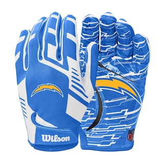 Foto 1 | Guantes De Fútbol Wilson Nfl Stretch Fit Para Adultos Los Angeles Chargers - Venta Internacional.