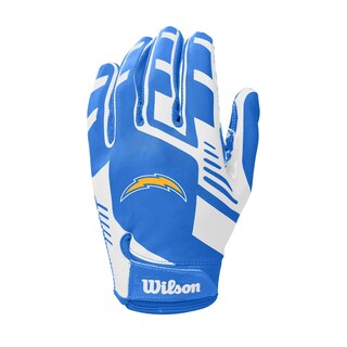 Foto 2 | Guantes De Fútbol Wilson Nfl Stretch Fit Para Adultos Los Angeles Chargers - Venta Internacional.