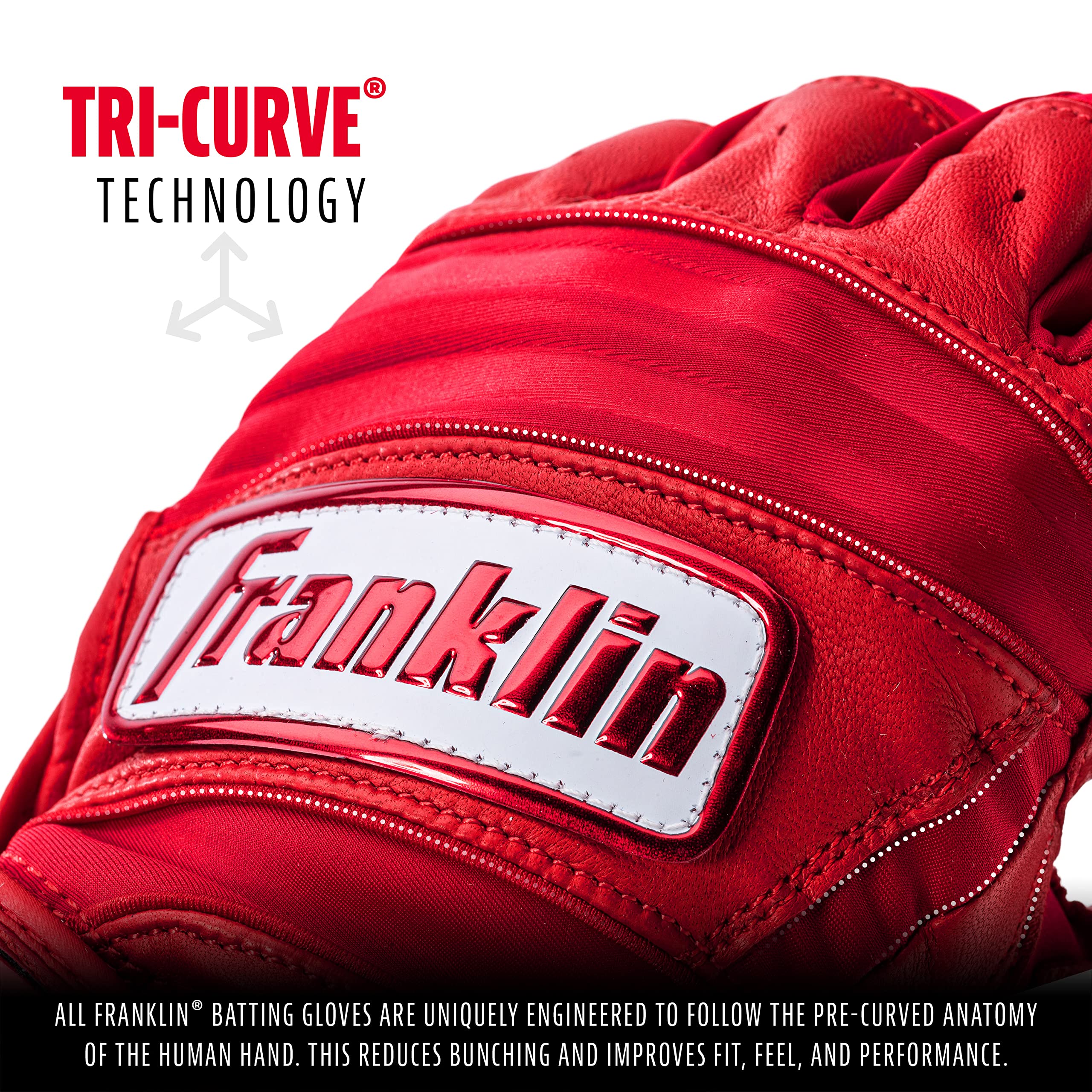 Foto 4 pulgar | Guantes De Bateo Franklin Sports Natural Ii Rojos Para Adultos Xl - Venta Internacional.
