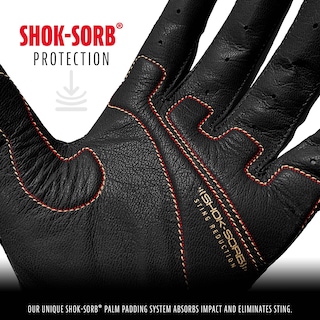 Foto 2 | Guantes De Bateo Franklin Sports Shok-sorb X Baseball, Negros - Venta Internacional.