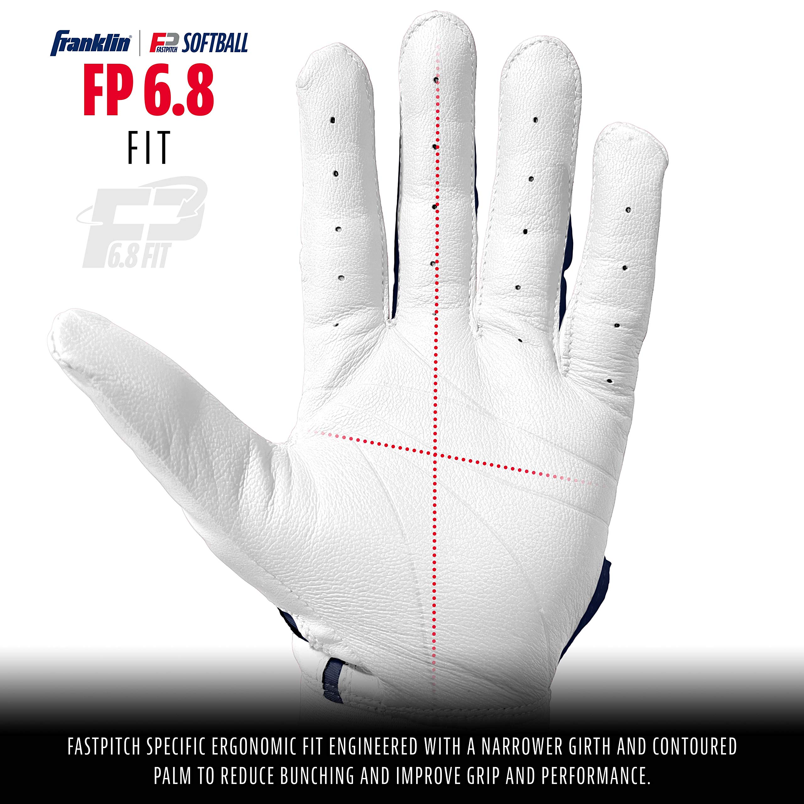 Foto 3 pulgar | Guantes De Bateo De Sóftbol Franklin Sports Cfx Fp Para Mujer L - Venta Internacional.