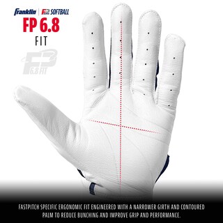 Foto 2 | Guantes De Bateo De Sóftbol Franklin Sports Cfx Fp Para Mujer L - Venta Internacional.