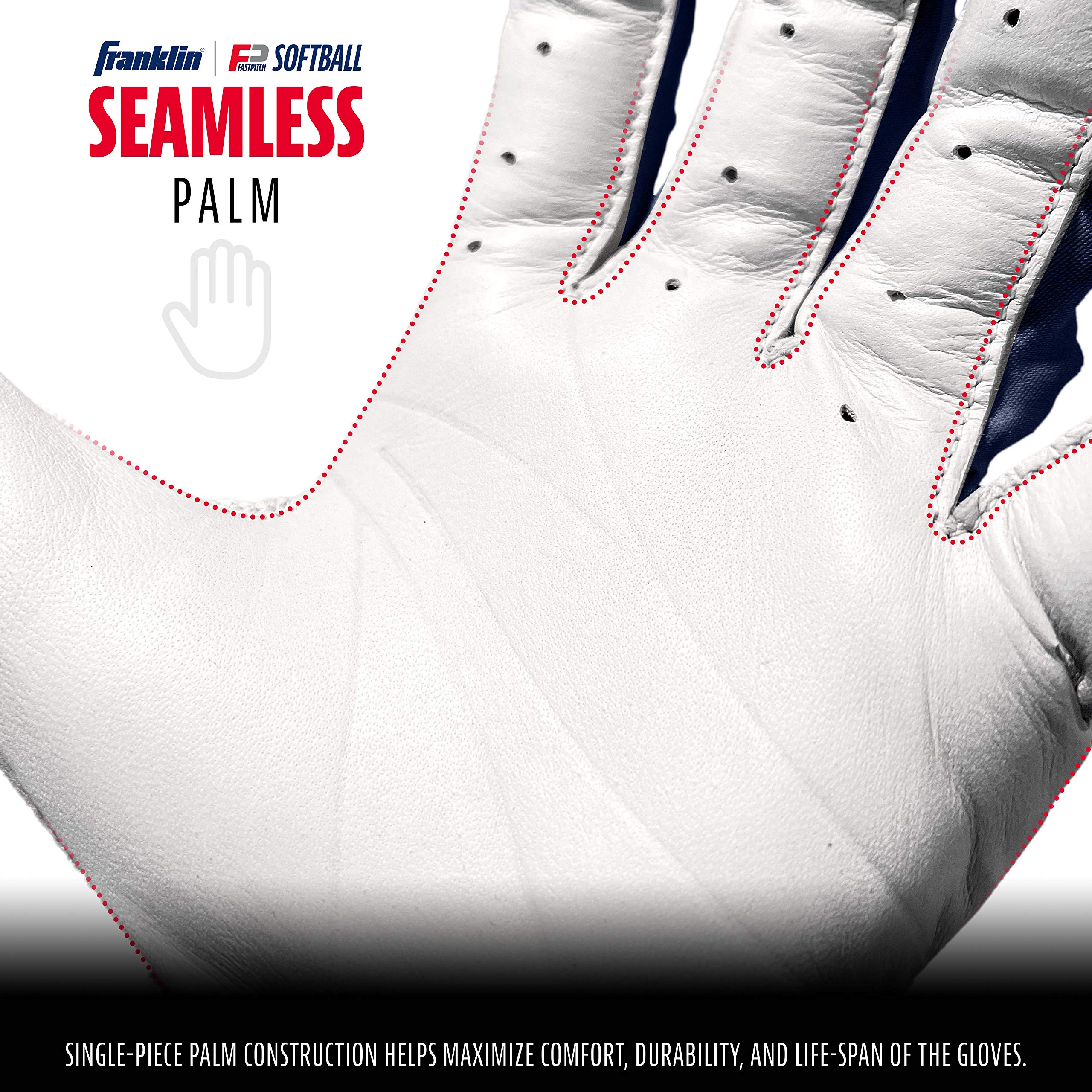 Foto 5 pulgar | Guantes De Bateo De Sóftbol Franklin Sports Cfx Fp Para Mujer L - Venta Internacional.