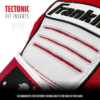 Foto 3 | Guantes De Bateo De Béisbol Franklin Sports Mlb Cfx Pro Red Adult - Venta Internacional.