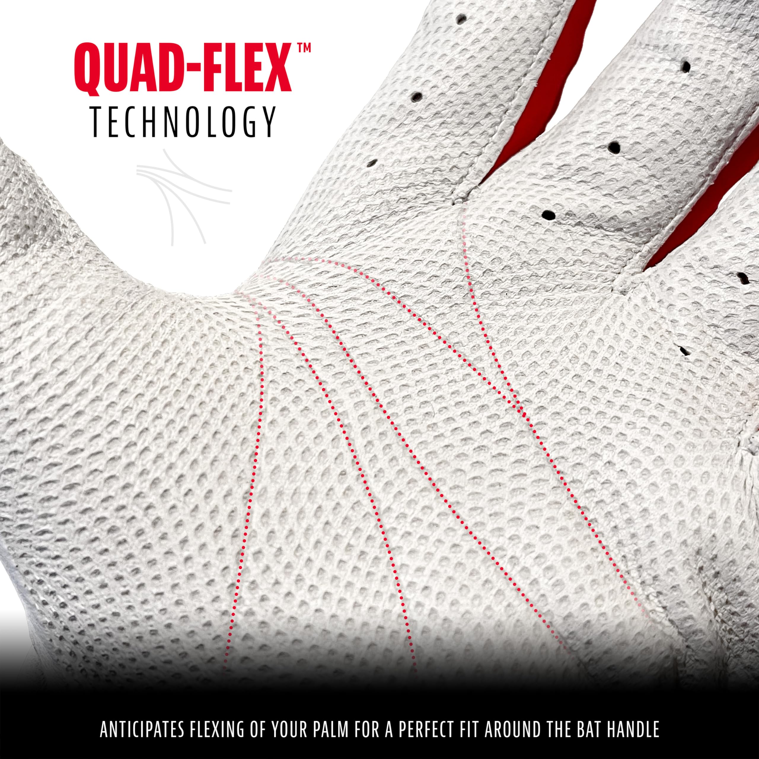 Foto 5 pulgar | Guantes De Bateo De Béisbol Franklin Sports Mlb Cfx Pro Red Adult - Venta Internacional.