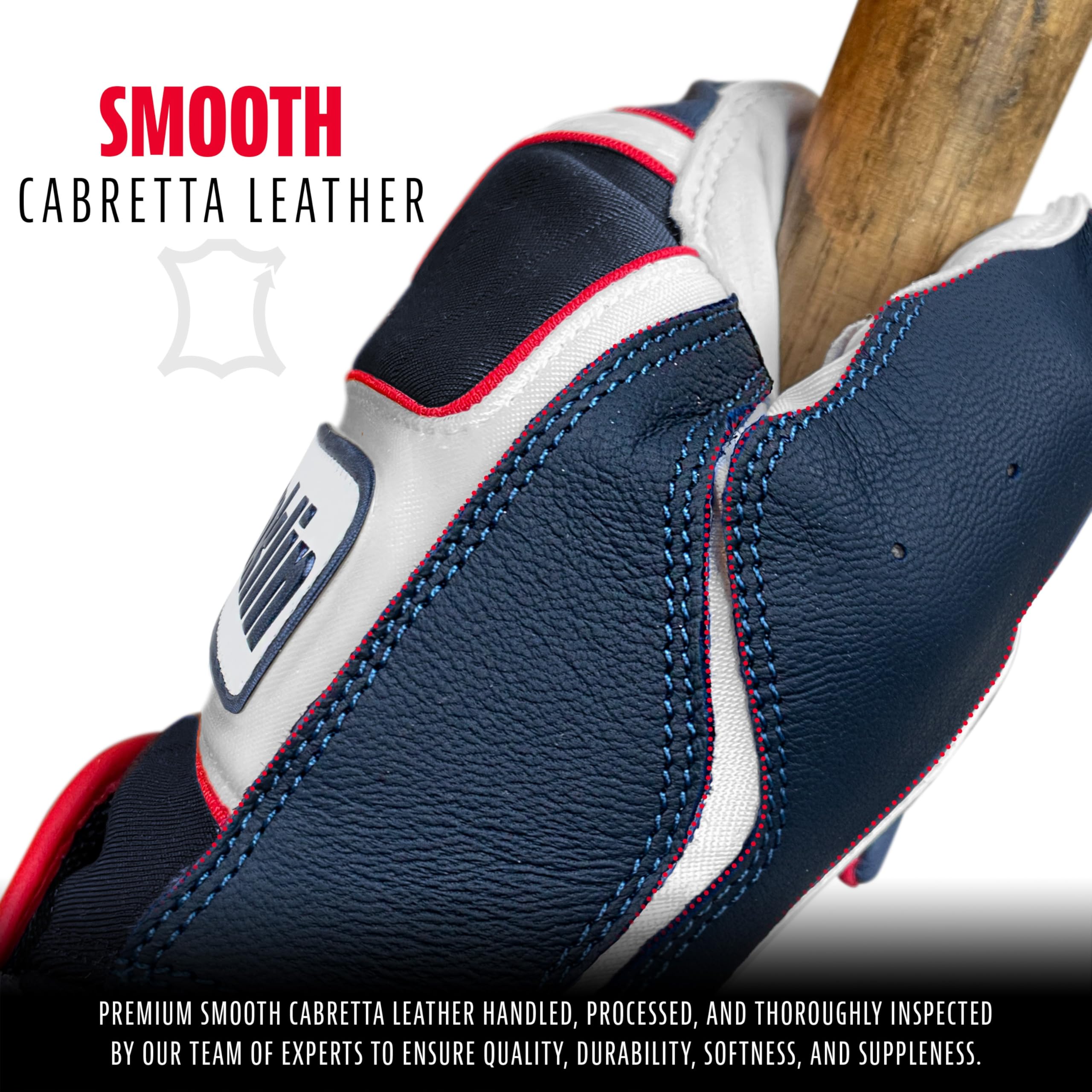 Foto 3 pulgar | Guantes De Bateo Franklin Sports Powerstrap Hi-lite Mlb - Venta Internacional.