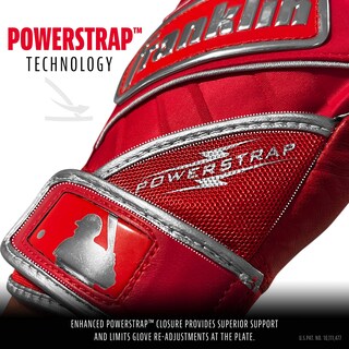 Foto 4 | Guantes De Bateo Franklin Sports Powerstrap, Cromados, Rojos, Para Adultos - Venta Internacional.