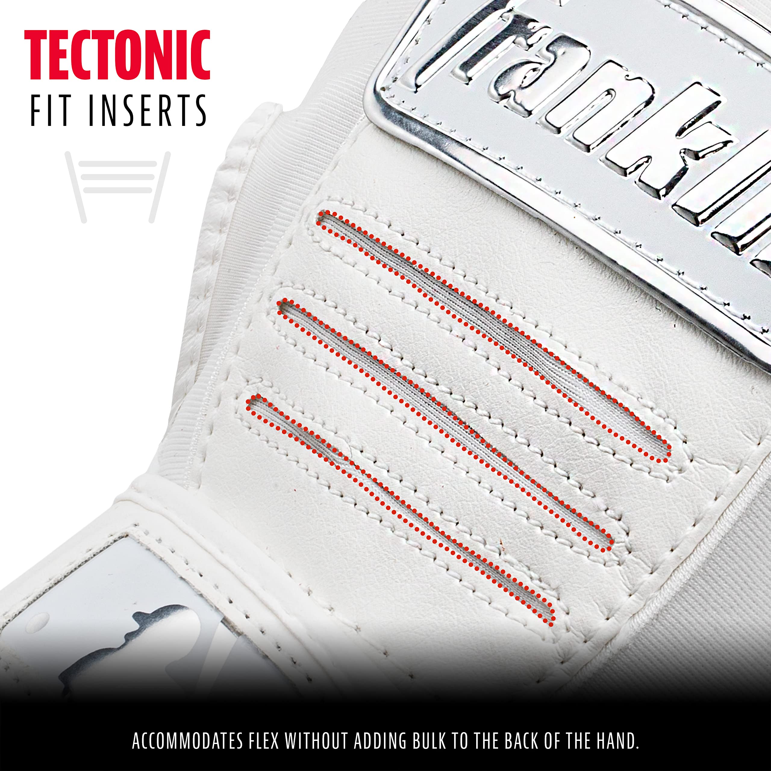 Foto 3 | Guante De Bateo Franklin Sports Cfx Pro Chrome White Youth L - Venta Internacional.