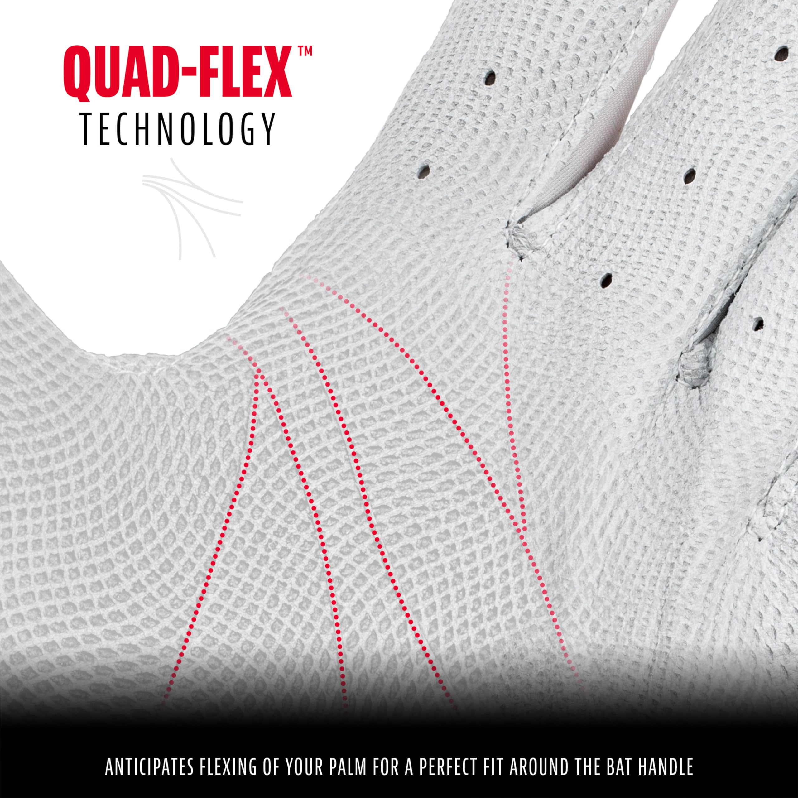 Foto 4 | Guante De Bateo Franklin Sports Cfx Pro Chrome White Youth L - Venta Internacional.