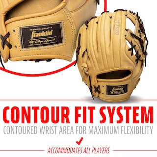 Foto 5 | Guante De Béisbol Franklin Sports Ctz5000 Camel Cowhide 11.5 - Venta Internacional.