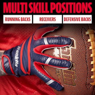 Foto 6 | Guantes De Receptor De Fútbol Franklin Sports Hi-tack Youth L - Venta Internacional.