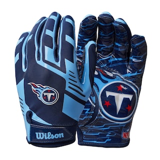 Foto 1 | Guantes De Fútbol Wilson Nfl Stretch Fit Youth Titans - Venta Internacional.