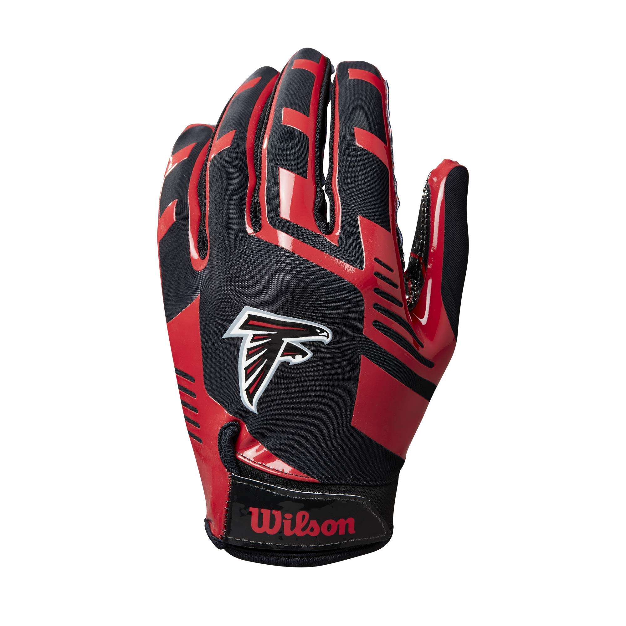 Foto 3 pulgar | Guantes De Fútbol Americano Wilson Nfl Stretch Fit Youth Atlanta Falcons - Venta Internacional.