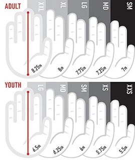 Foto 2 | Guantes De Bateo De Béisbol Franklin Sports Mlb Cfx Pro Black - Venta Internacional.
