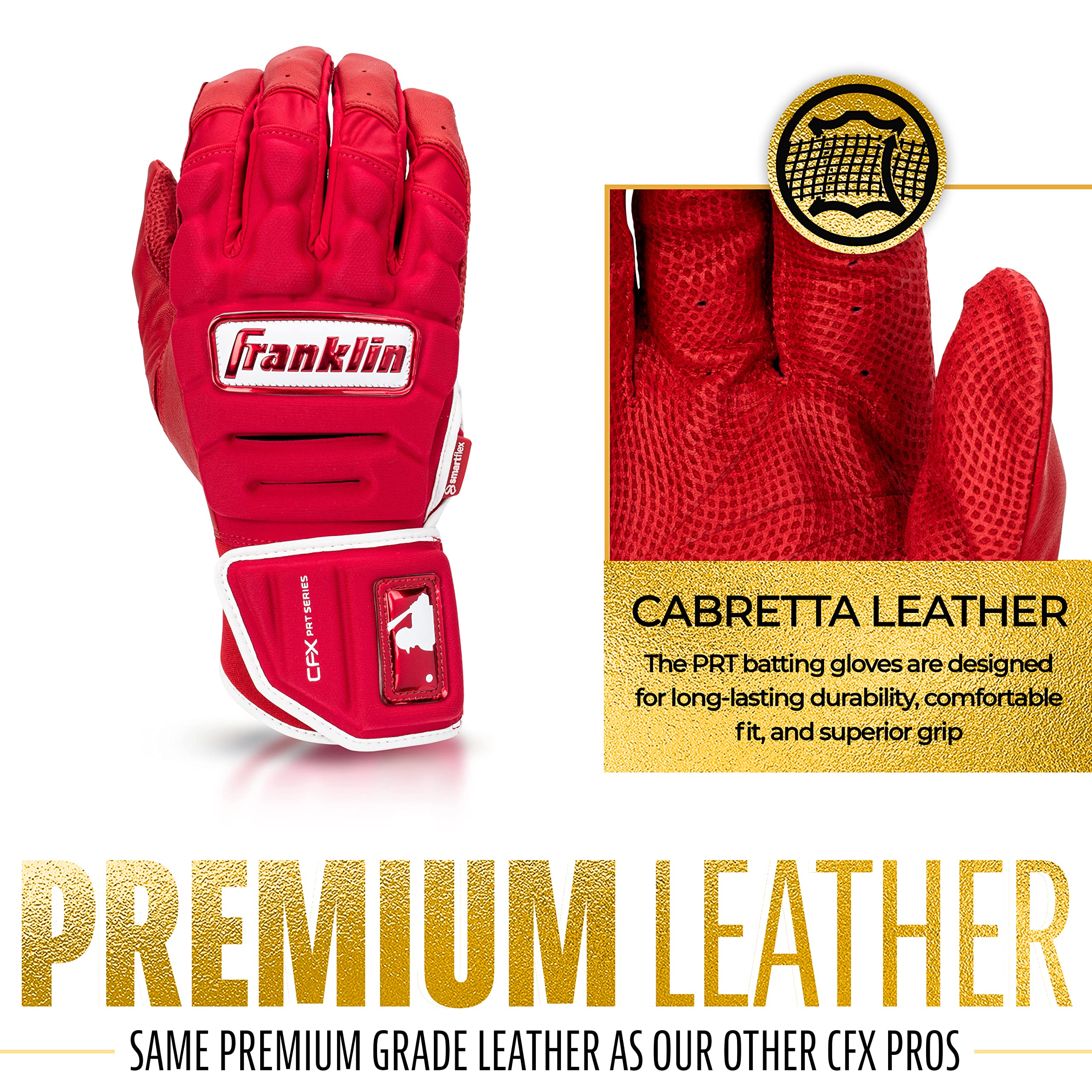 Foto 4 pulgar | Guantes De Bateo Franklin Sports Cfx Pro Prt Adult Red M - Venta Internacional.