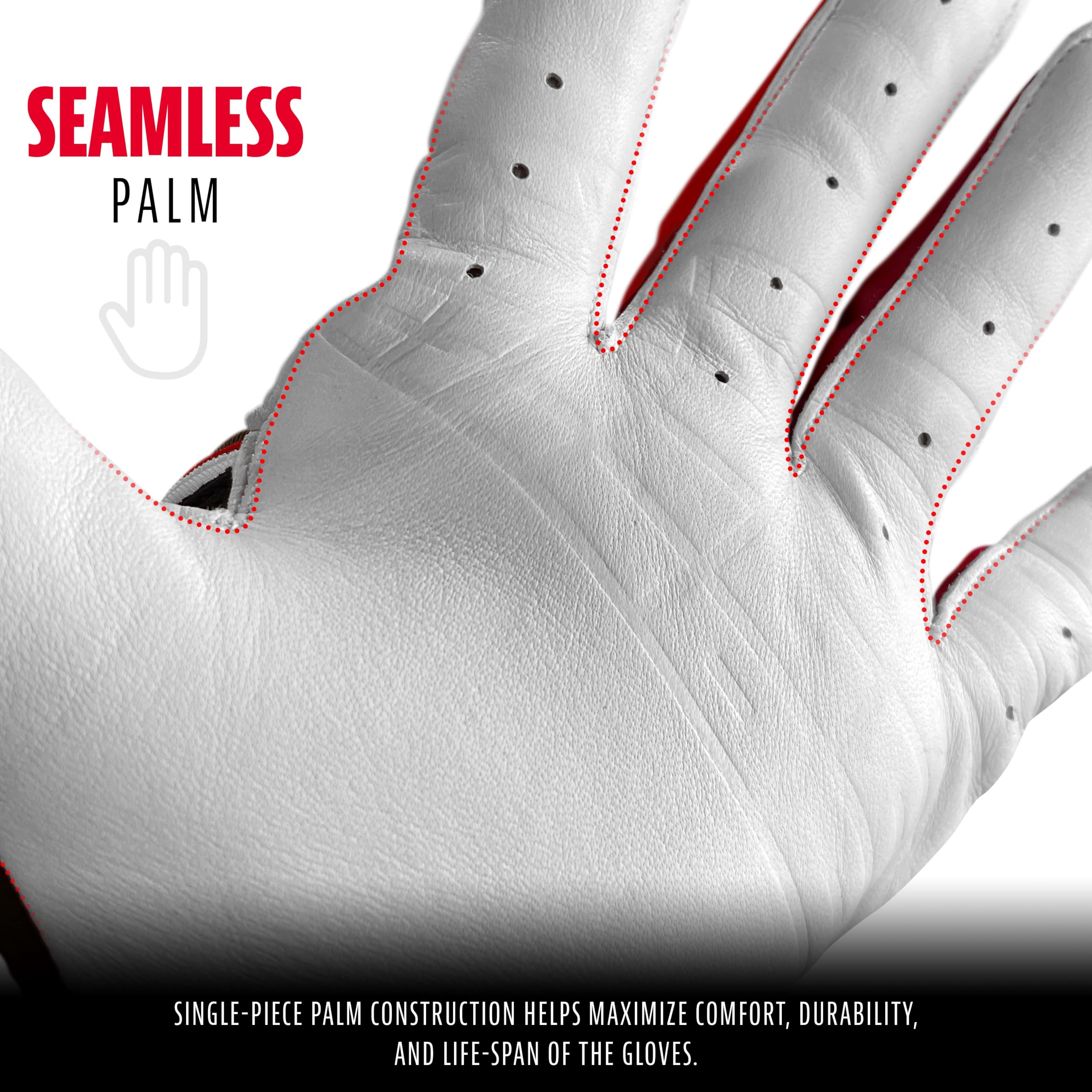 Foto 4 pulgar | Guantes De Bateo Franklin Sports Mlb Powerstrap Youth Large - Venta Internacional.