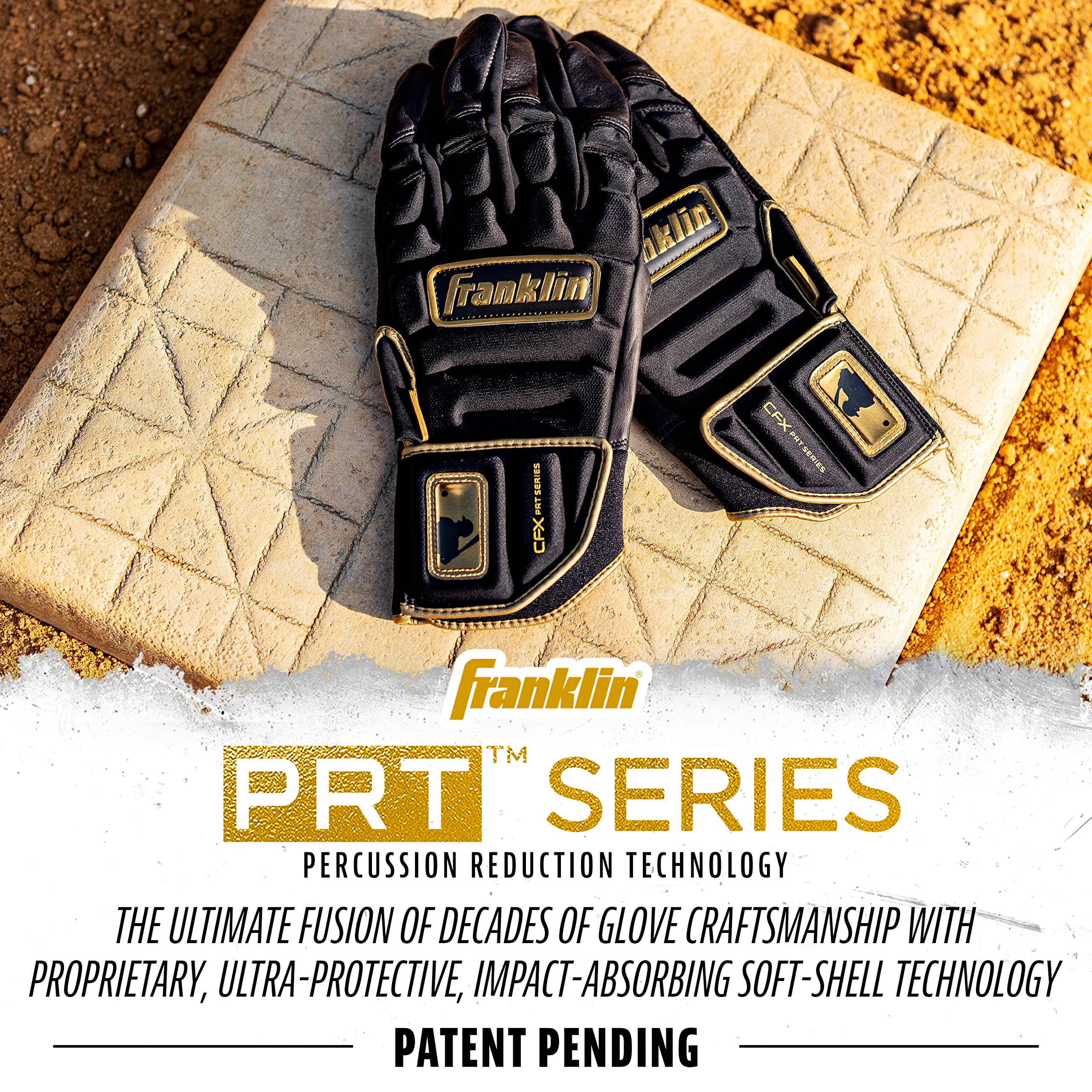 Foto 5 | Guantes De Bateo Franklin Sports Cfx Pro Prt Adult M Negro/dorado - Venta Internacional.