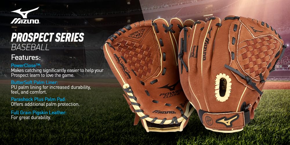 Foto 3 pulgar | Guantes De Béisbol Mizuno Prospect Series Powerclose Gpp1100y3 - Venta Internacional.