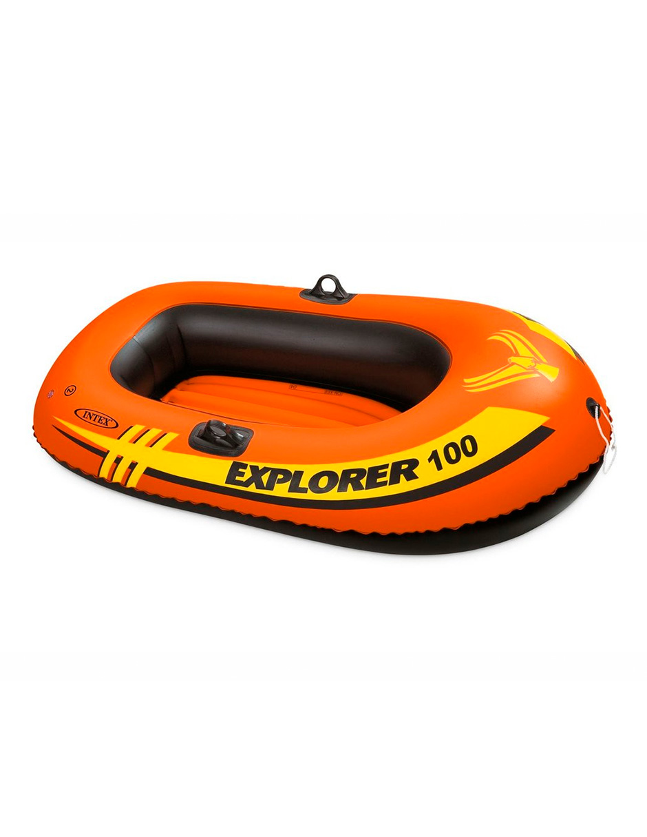 Foto 2 pulgar | Lancha inflable INTEX Explorer 100 Set color Naranja